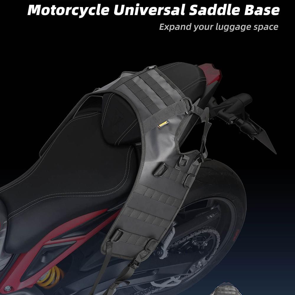 Motorcycle Rearseat Side Bag Base Portable Motor Accessory Universal Motorcross Rear Side Bag Base Motor Tail Bag Saddle