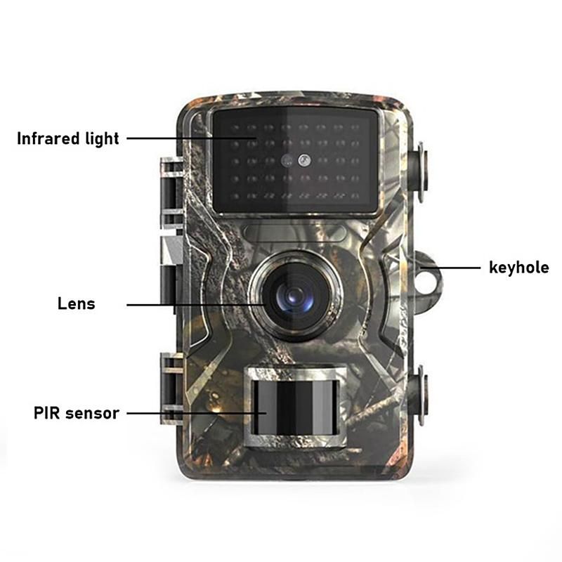16MP 1080P Wildlife Hunting Trail and Game Camera with 16GB/32GB TF Card Motion Activated Security Camera IP66 Waterproof Outdoor Infrared Night Vision Hunting Scouting Camera