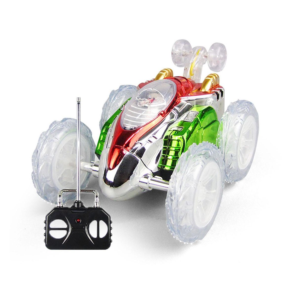 RC Stunt Car Remote Control Stunt Crawler Model Toy Clear