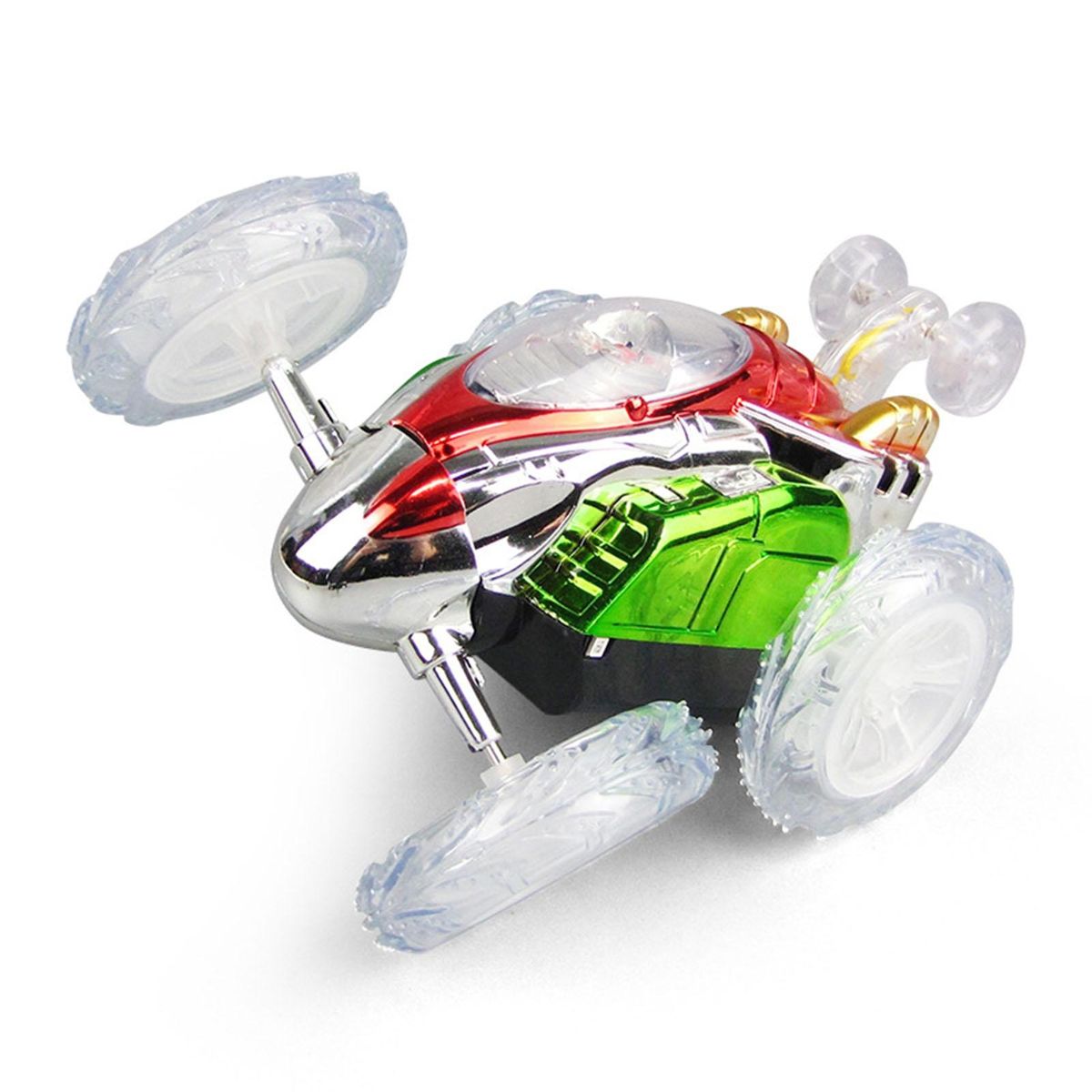 RC Stunt Car Remote Control Stunt Crawler Model Toy Clear