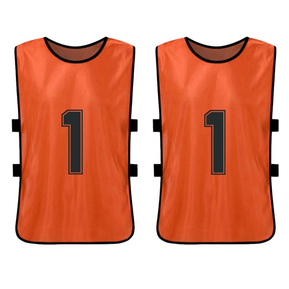 6 PCS Adults Soccer Pinnies Quick Drying Football Team Jerseys Youth Sports Scrimmage Soccer Team Training Numbered Bibs Practice Sports Vest
