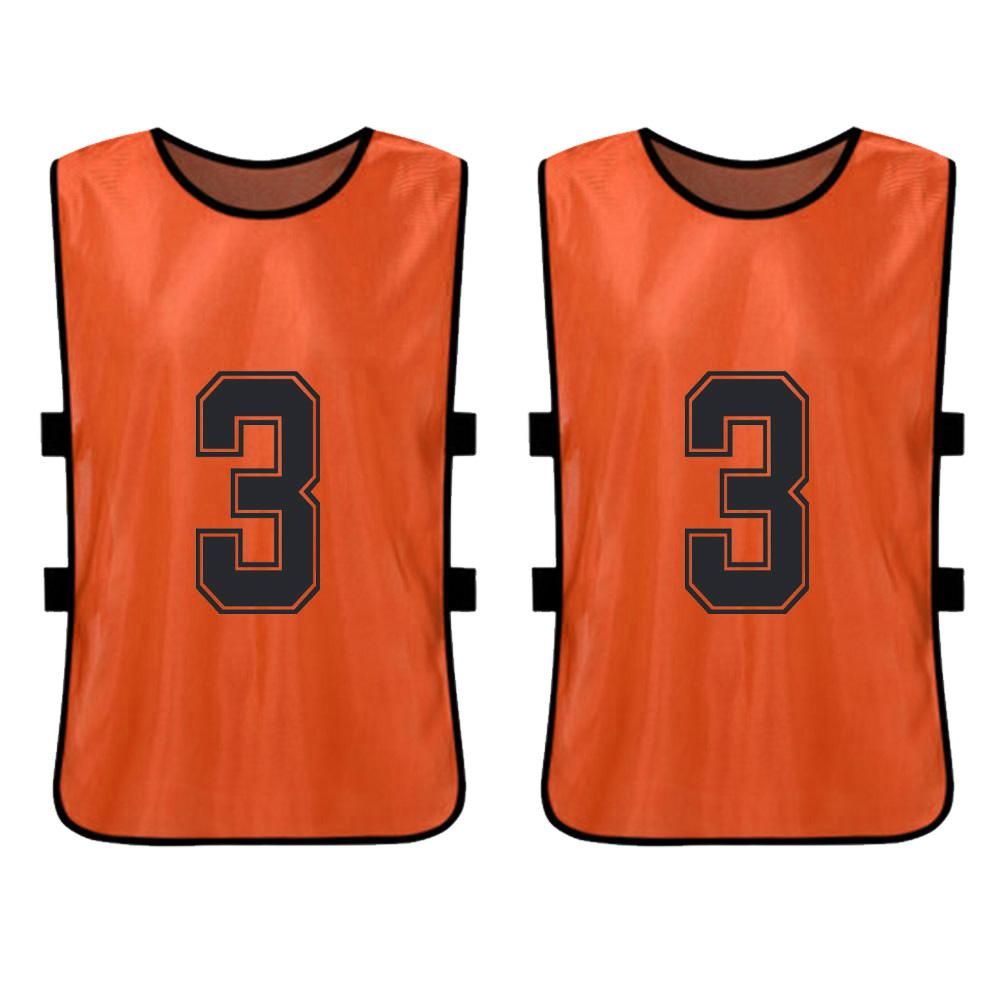 6 PCS Adults Soccer Pinnies Quick Drying Football Team Jerseys Youth Sports Scrimmage Soccer Team Training Numbered Bibs Practice Sports Vest