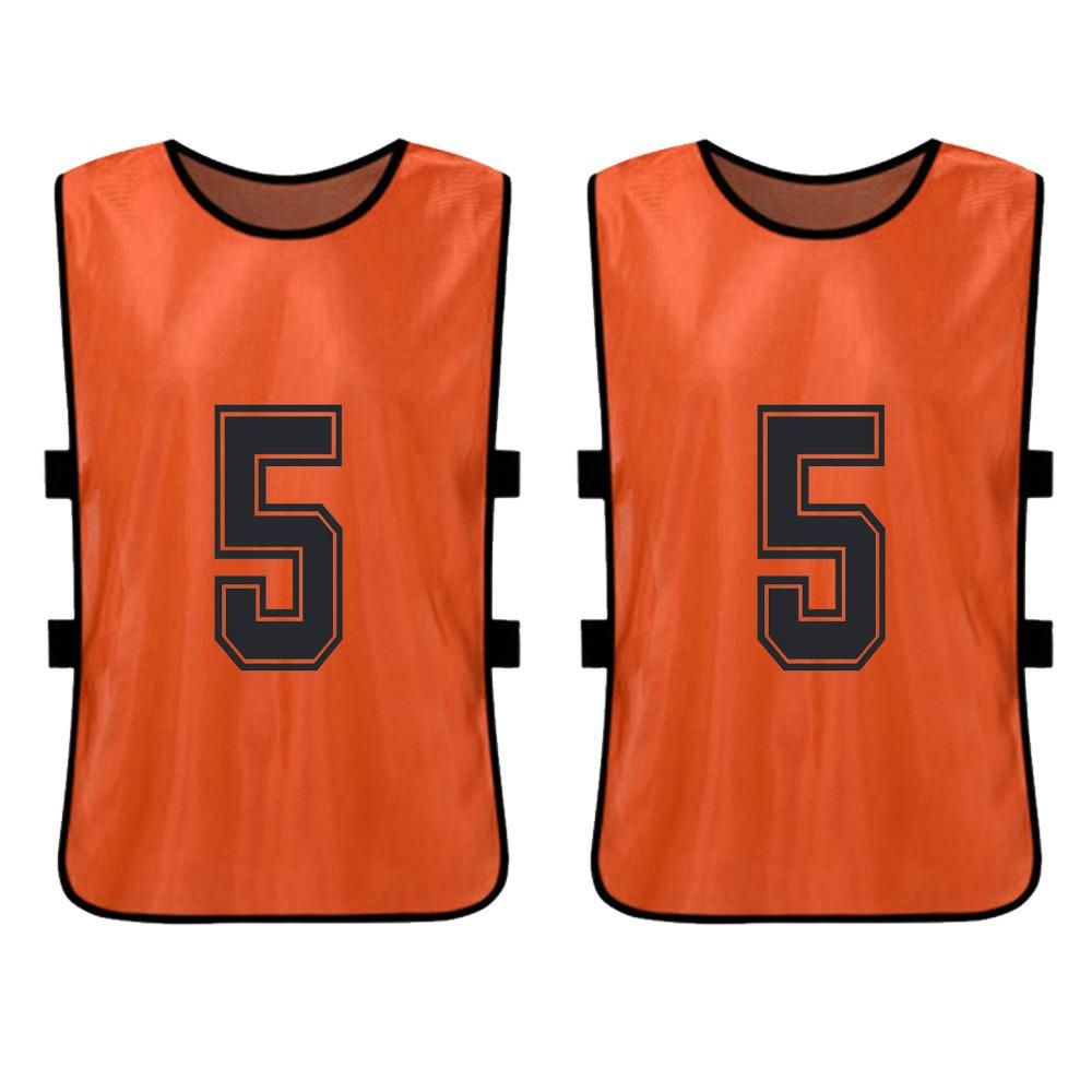 6 PCS Adults Soccer Pinnies Quick Drying Football Team Jerseys Youth Sports Scrimmage Soccer Team Training Numbered Bibs Practice Sports Vest