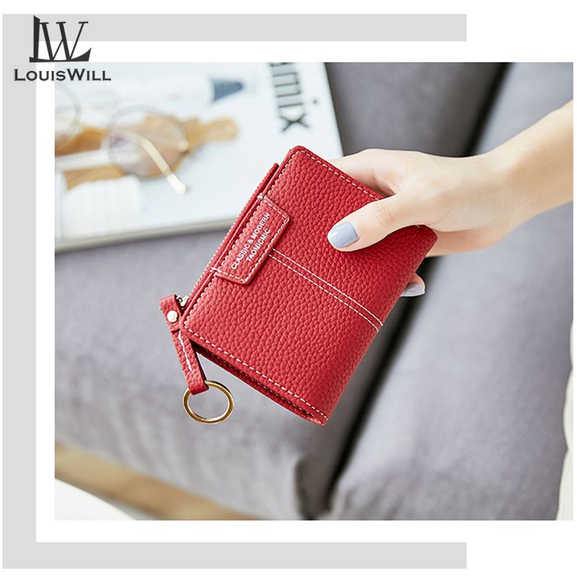 LouisWill Women Wallets Fashion Coin Short Wallets
