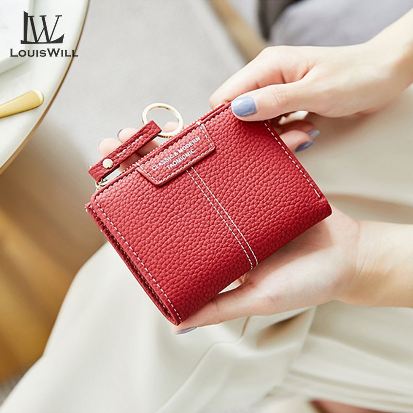 LouisWill Women Wallets Fashion Coin Short Wallets