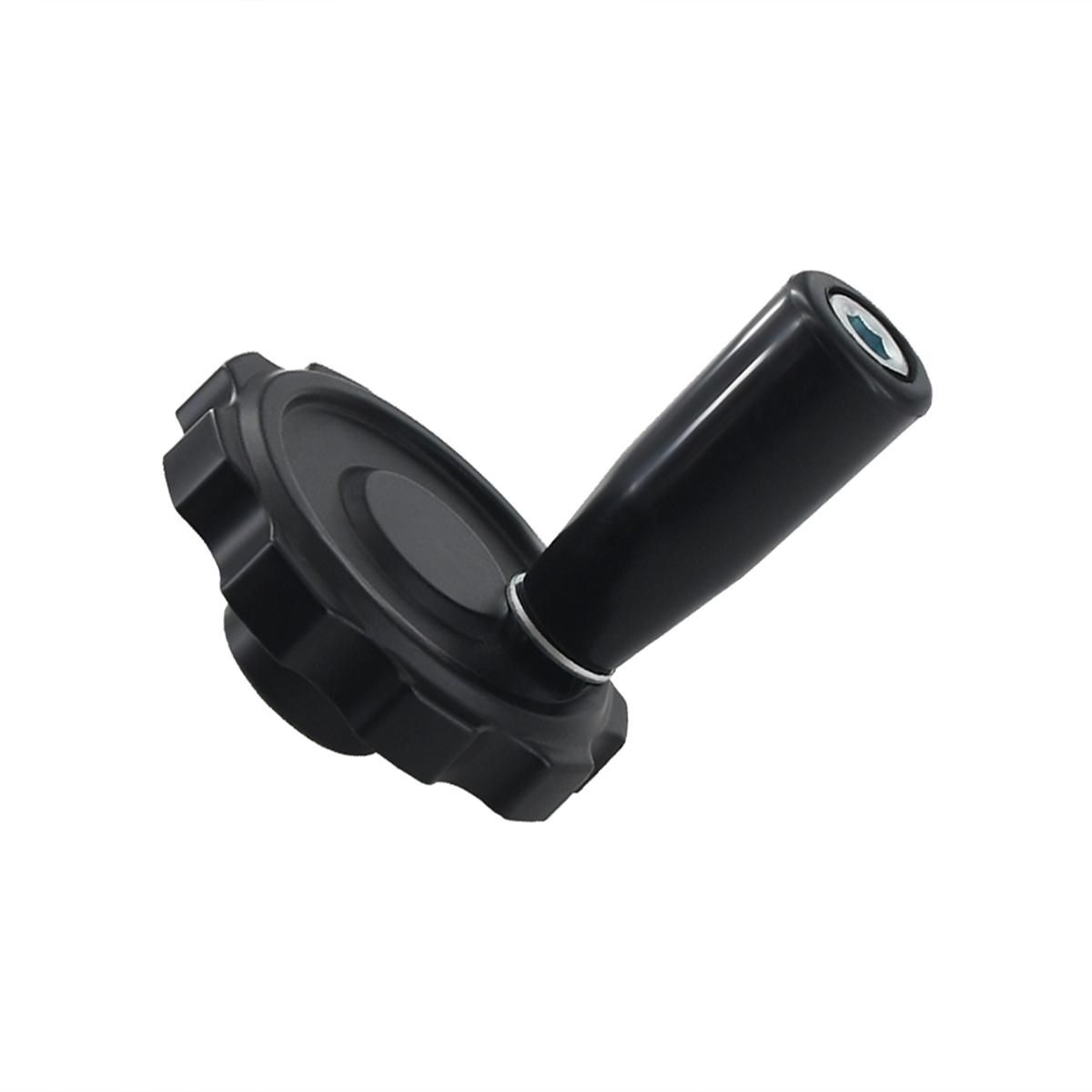 3D Printer Parts Black Aluminum Alloy Hand Wheel 62mm Diameter with Bakelite Handle Machine Tool for T8 Lead Screw
