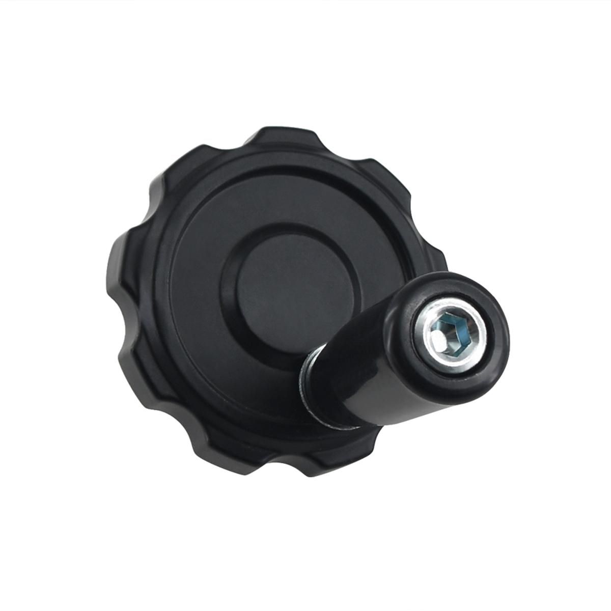 3D Printer Parts Black Aluminum Alloy Hand Wheel 62mm Diameter with Bakelite Handle Machine Tool for T8 Lead Screw