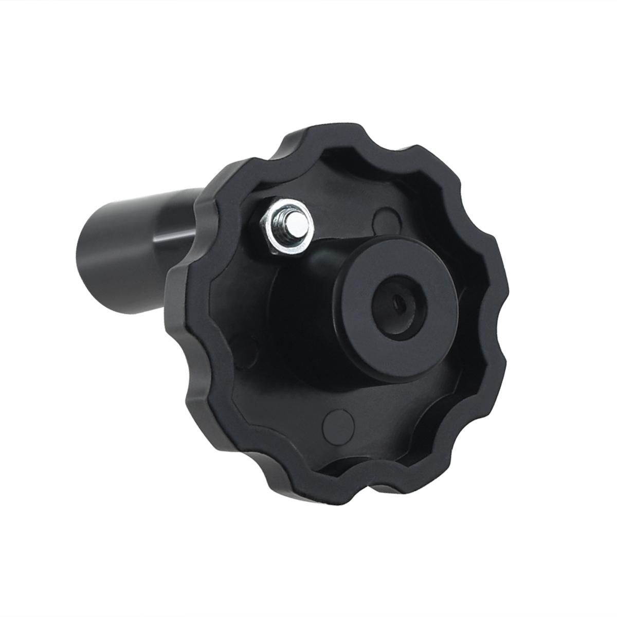 3D Printer Parts Black Aluminum Alloy Hand Wheel 62mm Diameter with Bakelite Handle Machine Tool for T8 Lead Screw