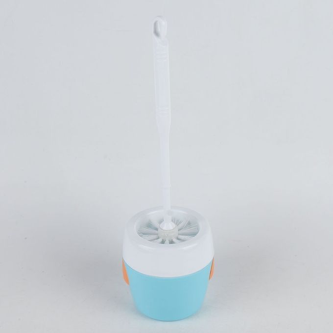Penguin Toilet Brush With Base Toilet Toilet Brush Household-Blue