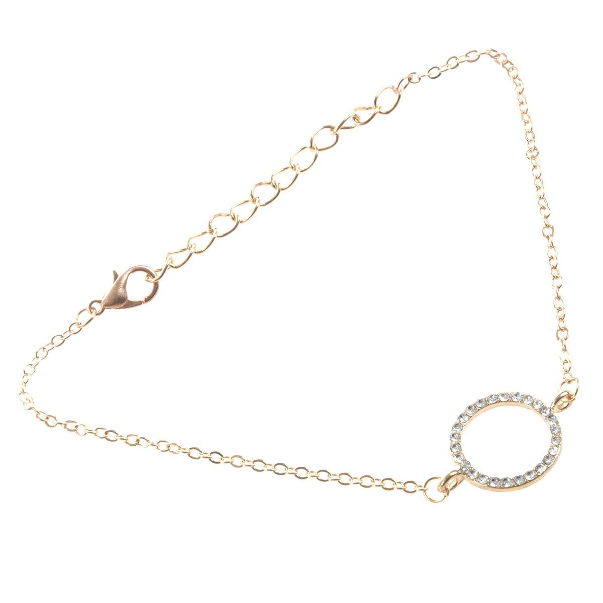Charm 4 Pcs/Set Women's Crystal Leaf Chain Gold Bracelet Set