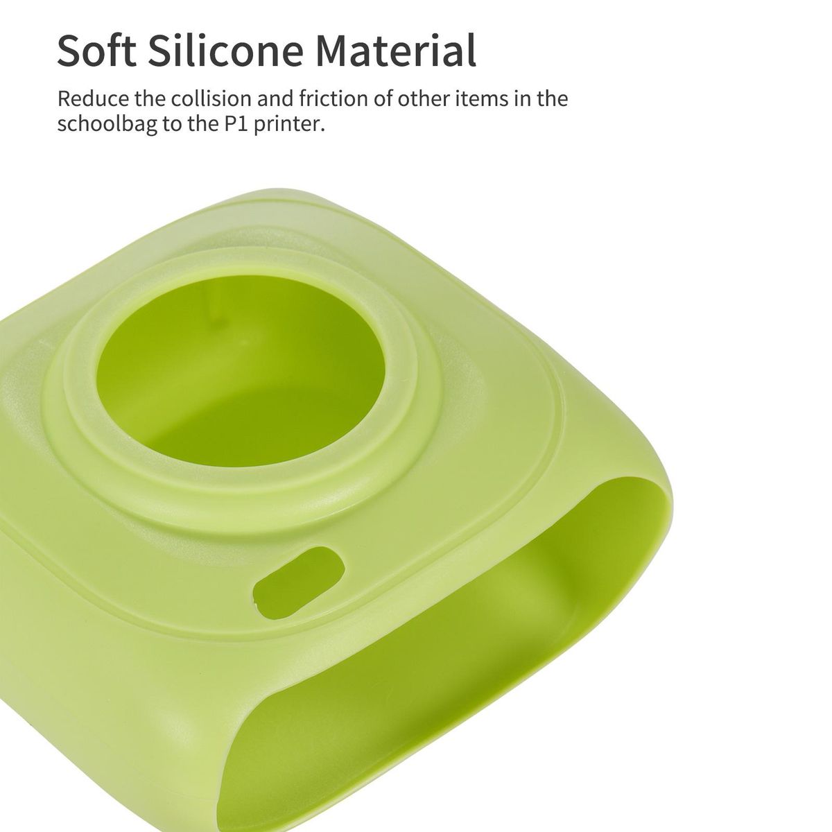 Soft Silicone Case Protective Cover Case Waterproof Anti-Dust Anti-Scratch for PAPERANG P1 Pocket Printer BT Wireless Thermal Printer