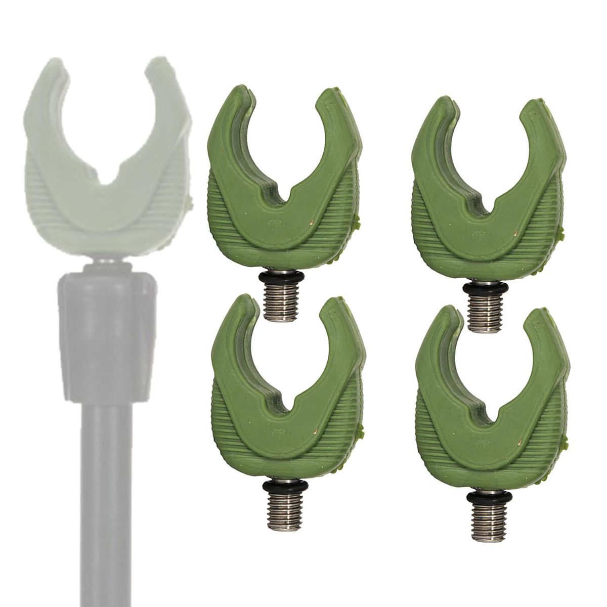 4Pcs Fishing Rod  Rest Fishing Tackle Y Head  Green