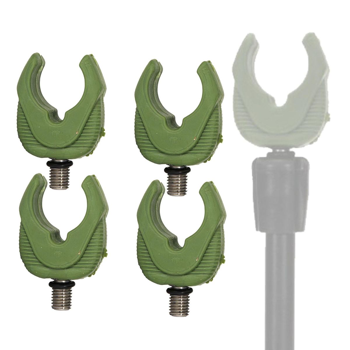 4Pcs Fishing Rod  Rest Fishing Tackle Y Head  Green