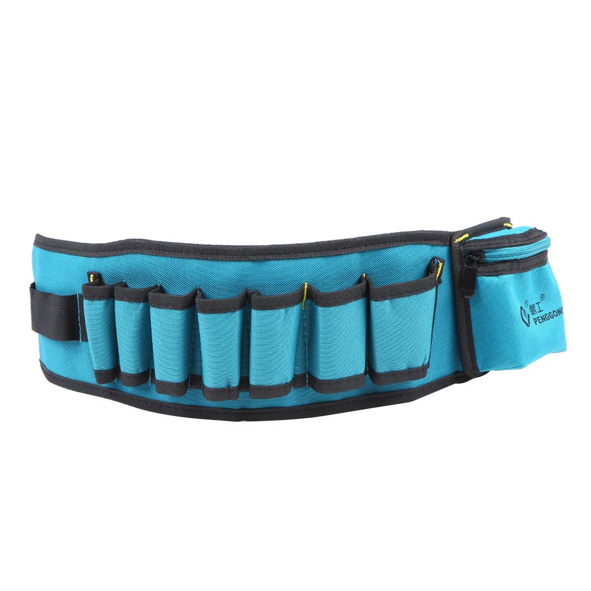 PENGGONG Multi-functional Waist Tool Bag Pockets Pouch Organizer Oxford Canvas Chisel Repairing Tool Pockets with Belt Wearable & Waterproof for Carpenter Hammer Electrician Repair Tools