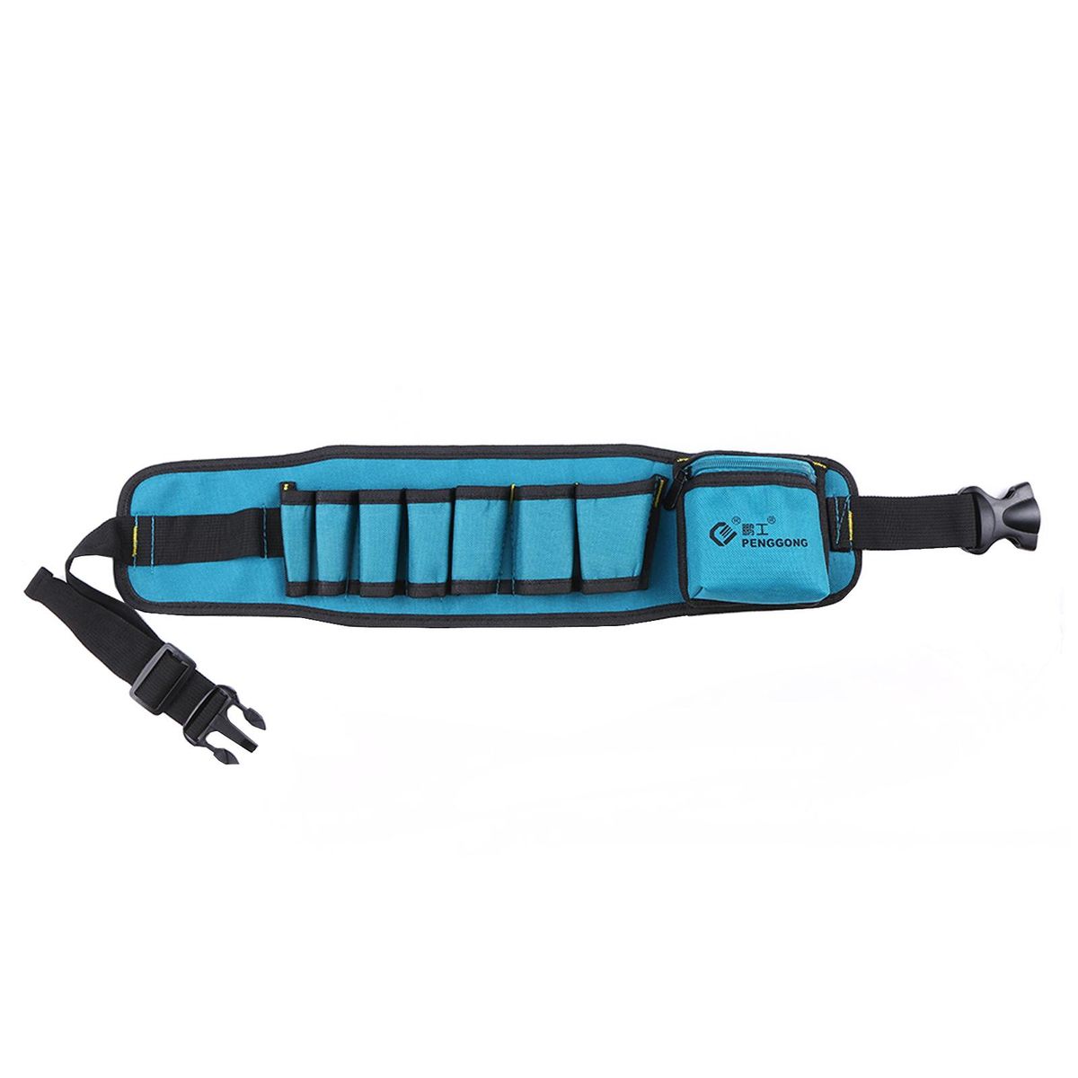 PENGGONG Multi-functional Waist Tool Bag Pockets Pouch Organizer Oxford Canvas Chisel Repairing Tool Pockets with Belt Wearable & Waterproof for Carpenter Hammer Electrician Repair Tools