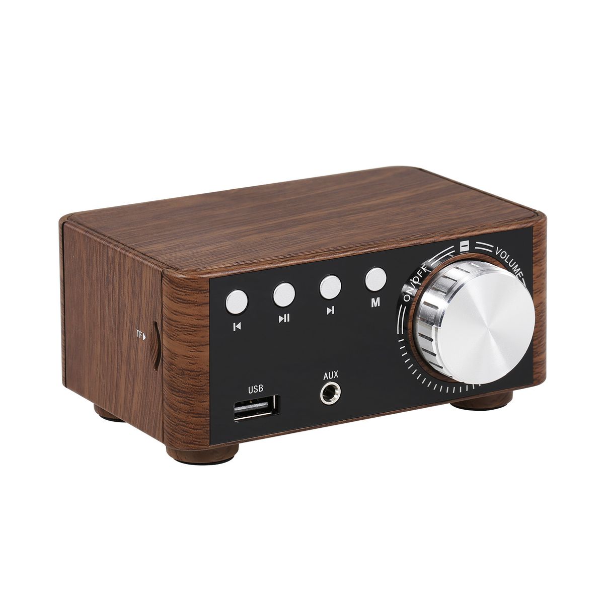 Wood Grain HIFI BT  5.0 Digital Power Audio Amplifier Class