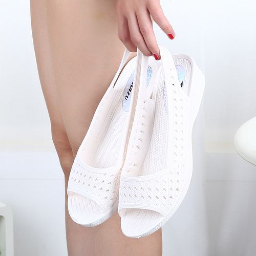 Fish Mouth Slope Heel Soft Women Sandals Non Slip Sandals