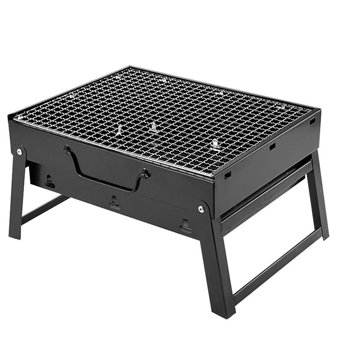 Folding Iron BBQ Grill Charcoal Barbecue Outdoor Household Camping Party Picnic