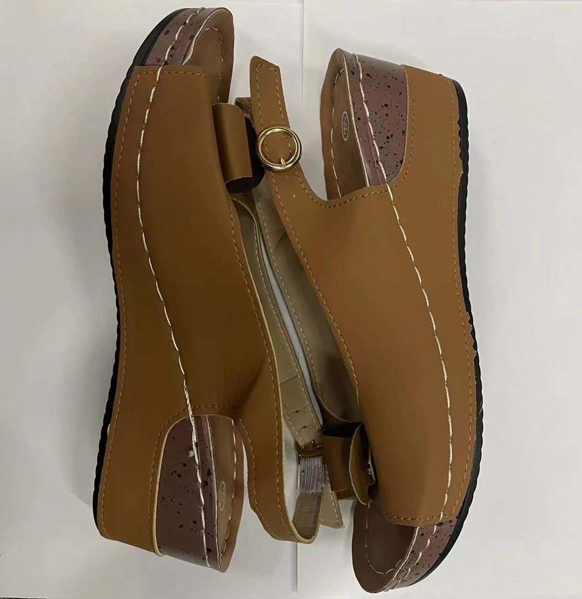 Summer Women's Shoes New Fish Mouth Sandals Buckle Wedge Women's Sandals Fashion Casual Women's Shoes
