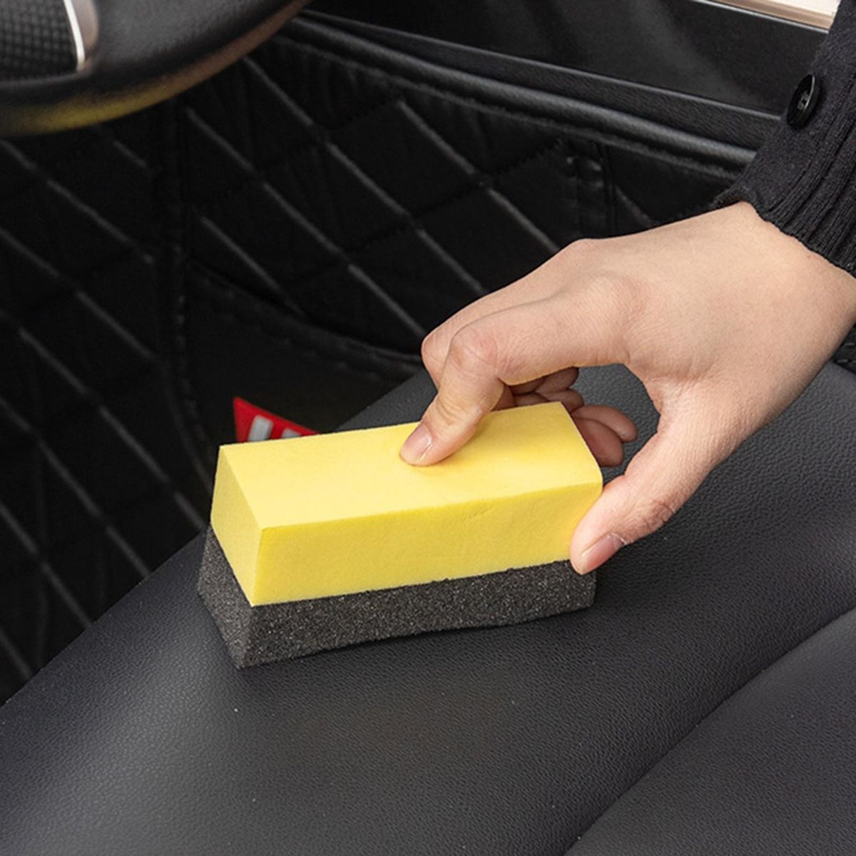 2Pcs Sponge Cleaner Car Washer Dust Cleaner Sponge