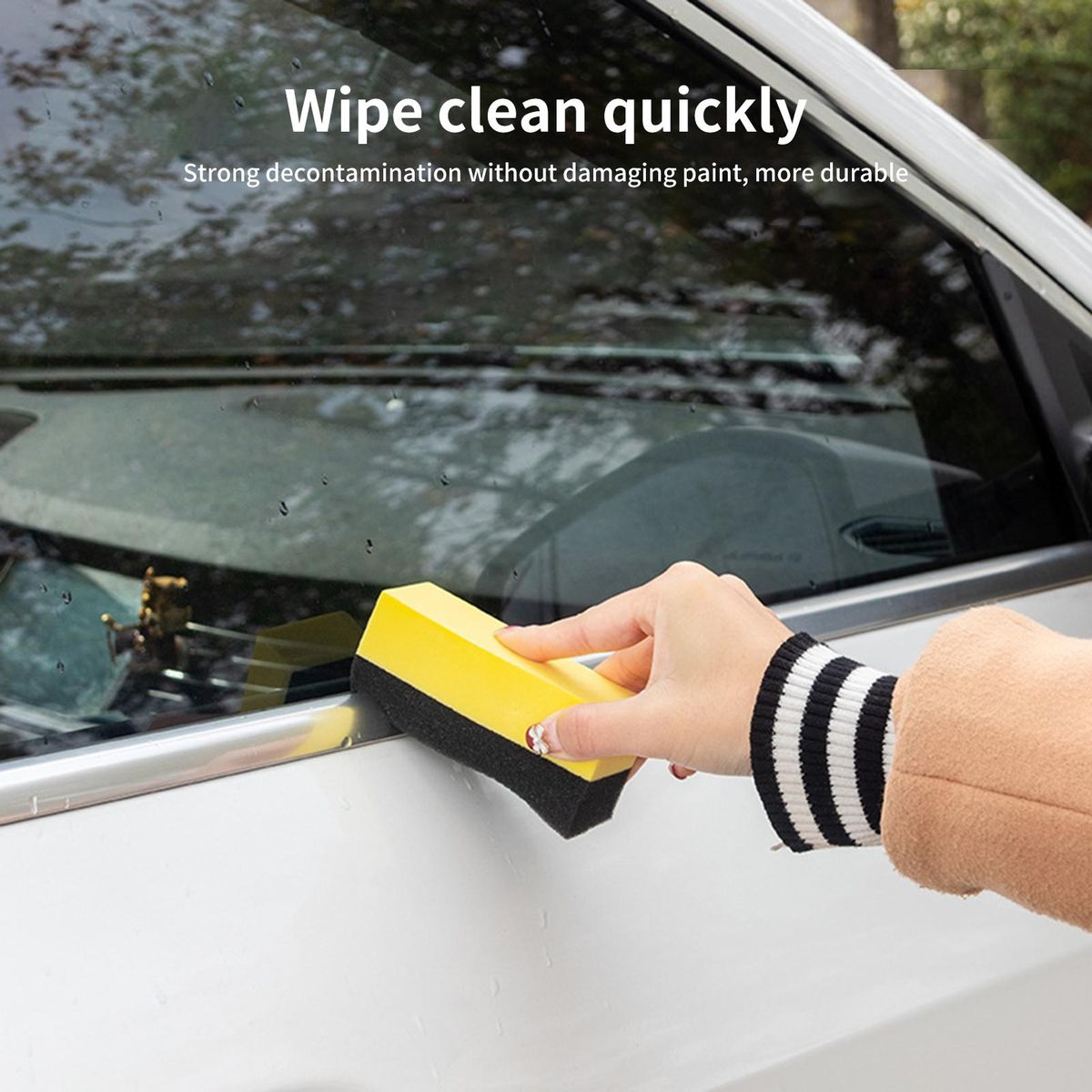 2Pcs Sponge Cleaner Car Washer Dust Cleaner Sponge