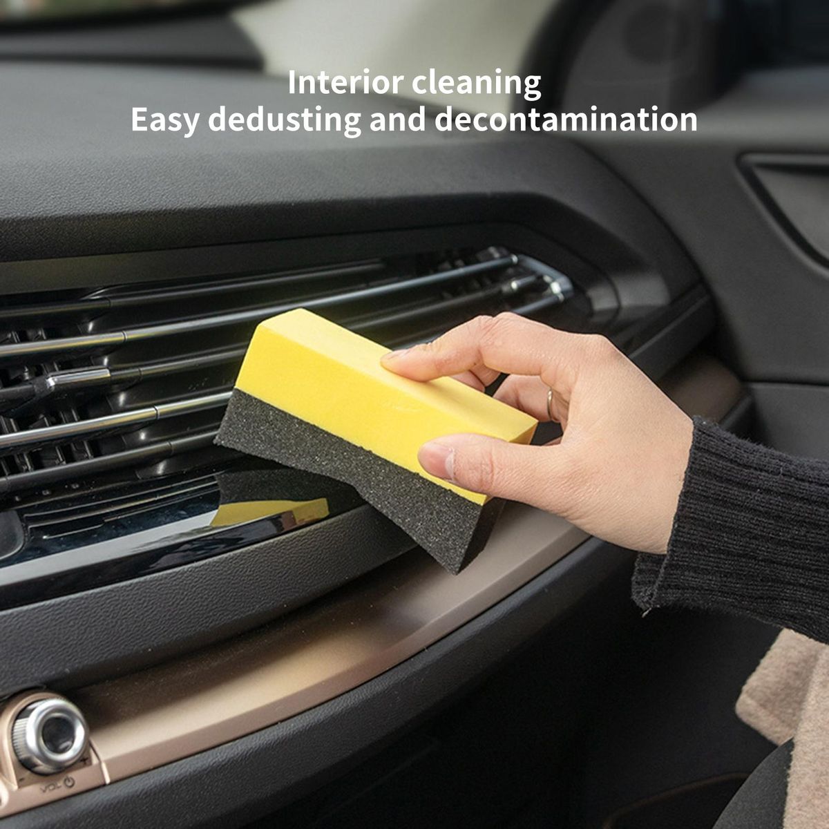 2Pcs Sponge Cleaner Car Washer Dust Cleaner Sponge