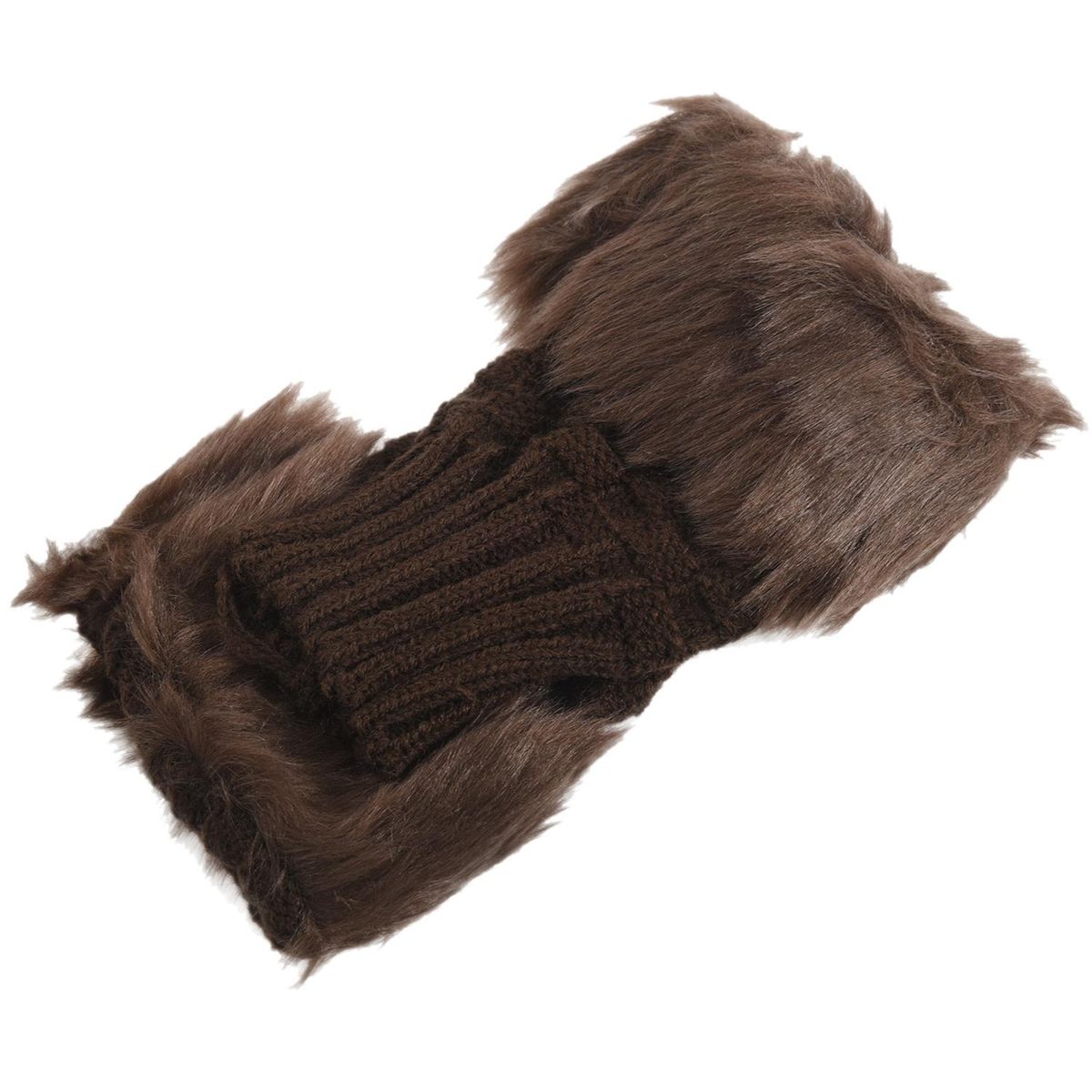 Lady Gi Shaggy Faux Fur Knit Fluffy Hands/LEG Warmers