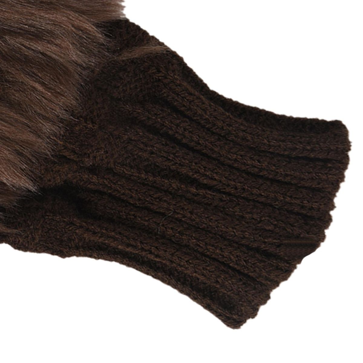 Lady Gi Shaggy Faux Fur Knit Fluffy Hands/LEG Warmers