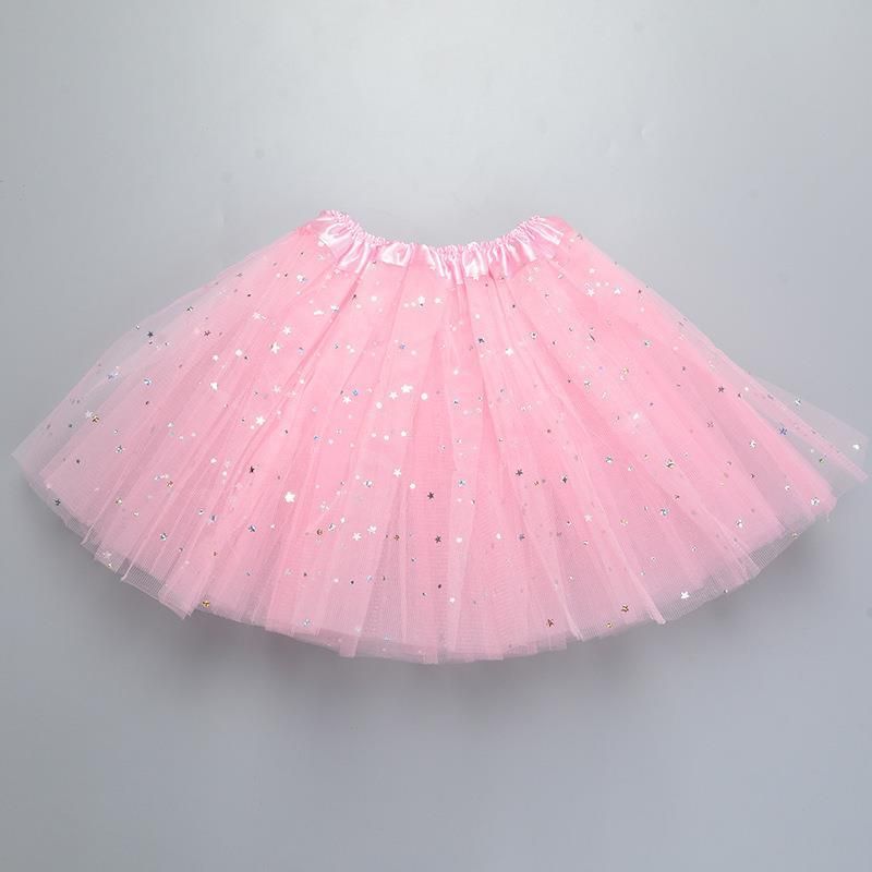 Children's Tutu Skirt Princess Sequined Three-layer