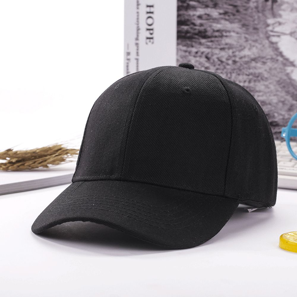 1pcswomen Blank Baseball Tennis Cap Plain Snap Bac