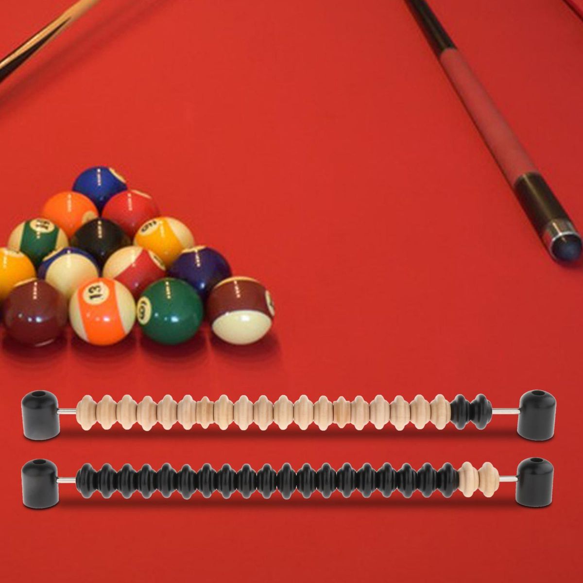 1 Pair Wood Shuffleboard Score Keeper Abacus Scoring Unit