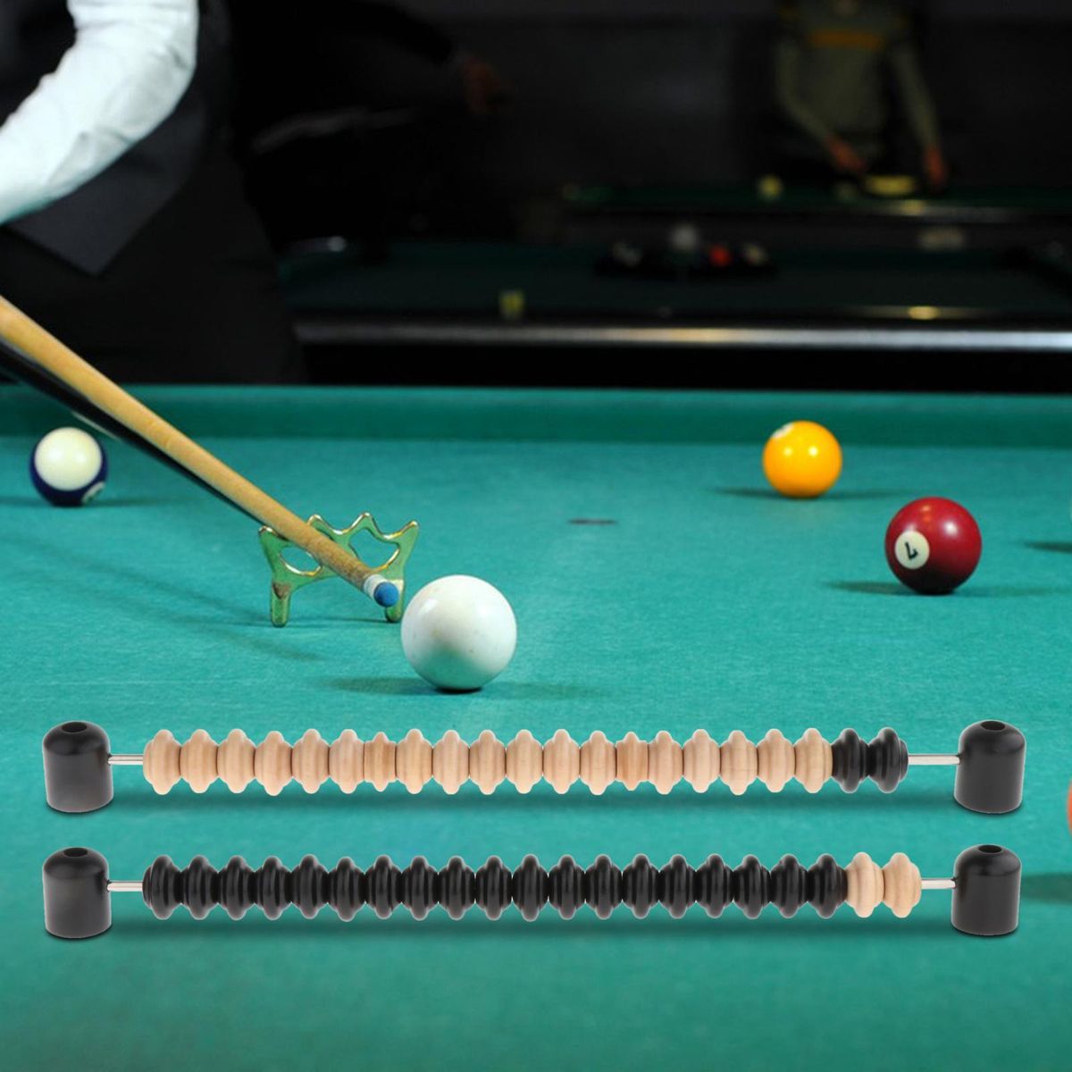1 Pair Wood Shuffleboard Score Keeper Abacus Scoring Unit