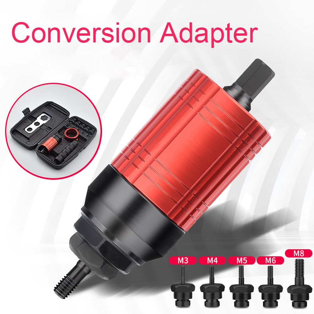 Detachable Manual Electric Rivet Nut Tool Conversion