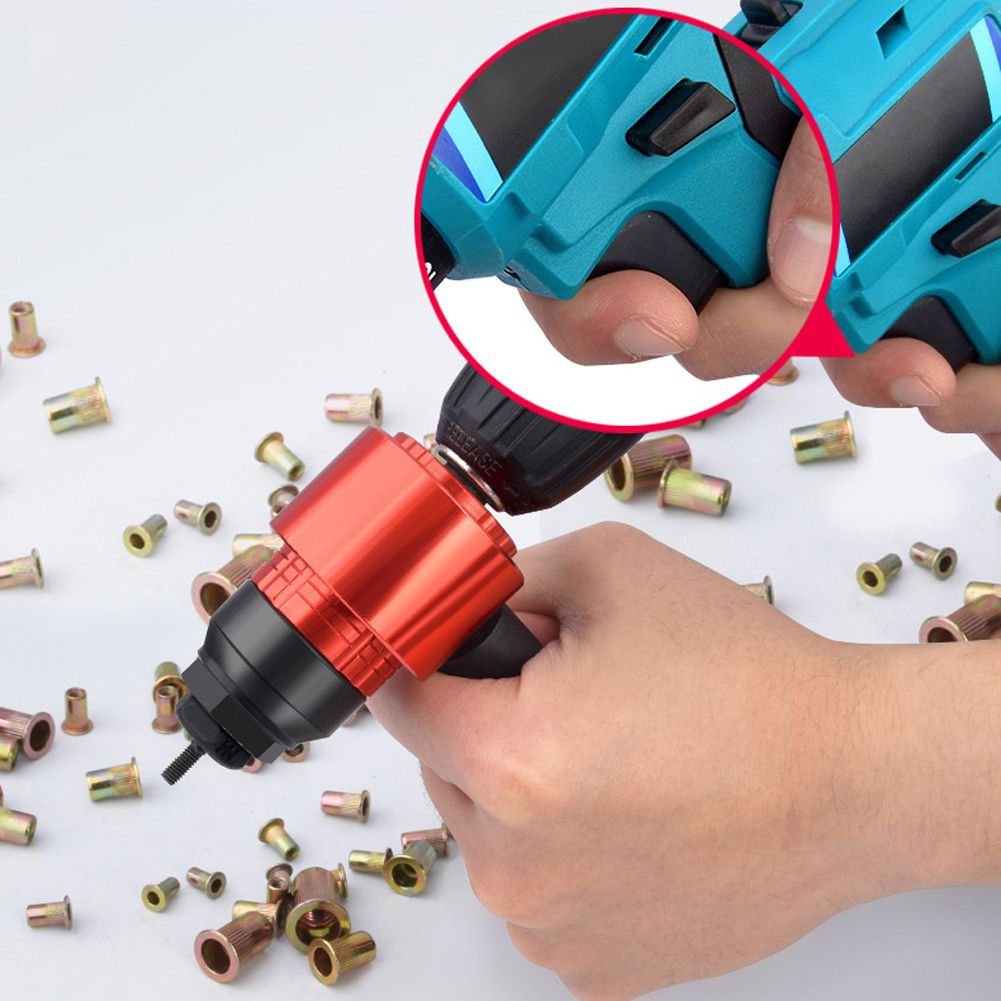 Detachable Manual Electric Rivet Nut Tool Conversion