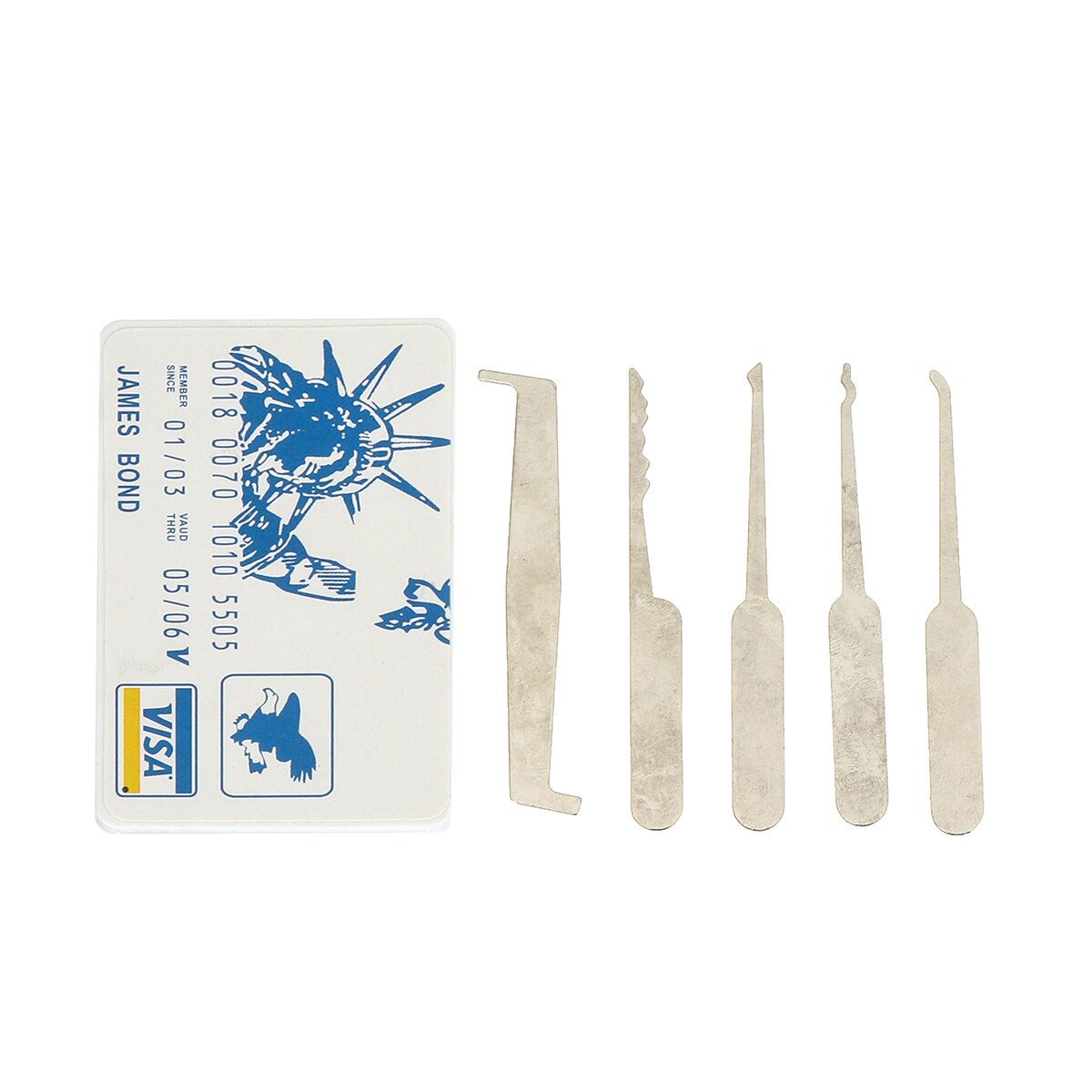 37PCS Stainless Steel Portable Card Tool Unlocking Gun