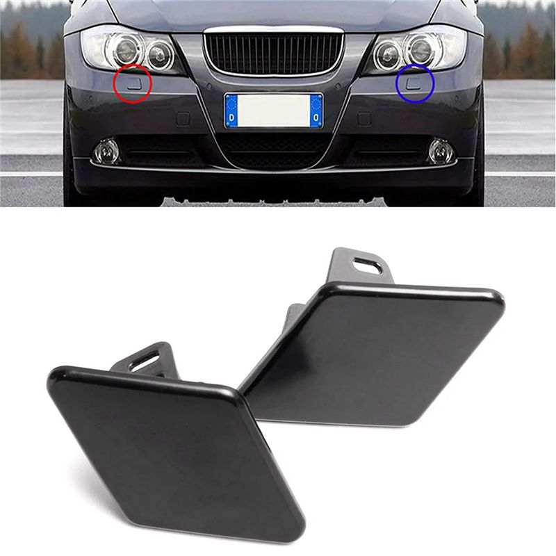 Front Left Right Headlight Washer Nozzle Cap Cover for -BMW