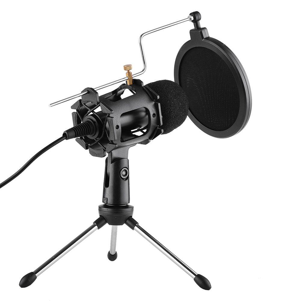 Video Microphone Kit With Mini Microphone Tripod Shock