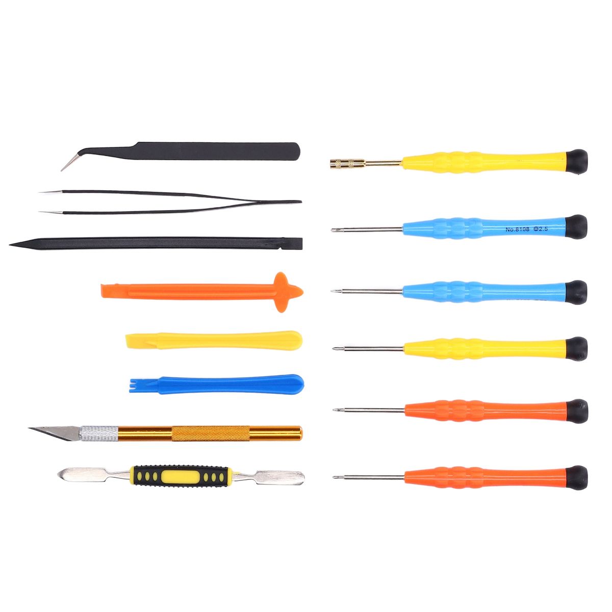 Phone Repair Tools Kit ABS Alloy Steel 14 In 1 Screwdriver