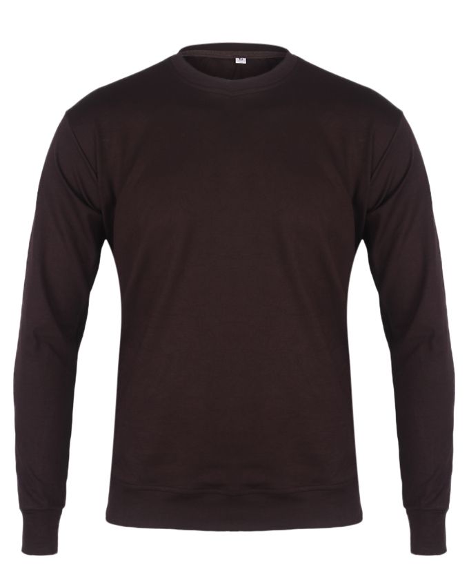 Plain Customisable Sweatshirt- Chocolate Brown