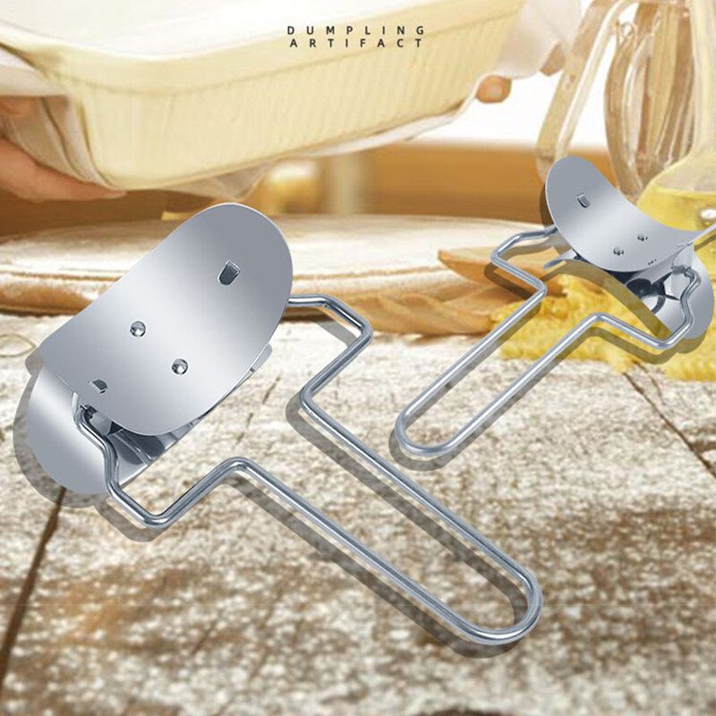 2x Stainless Steel Dumpling Mould Press Meat Pie Pastry Maker Dough Tool Large