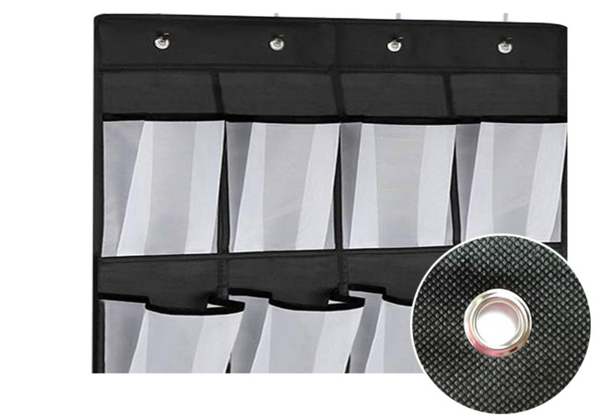 16 Frame Non-woven Hanging Bag Behind Door Shoe Storage Bag