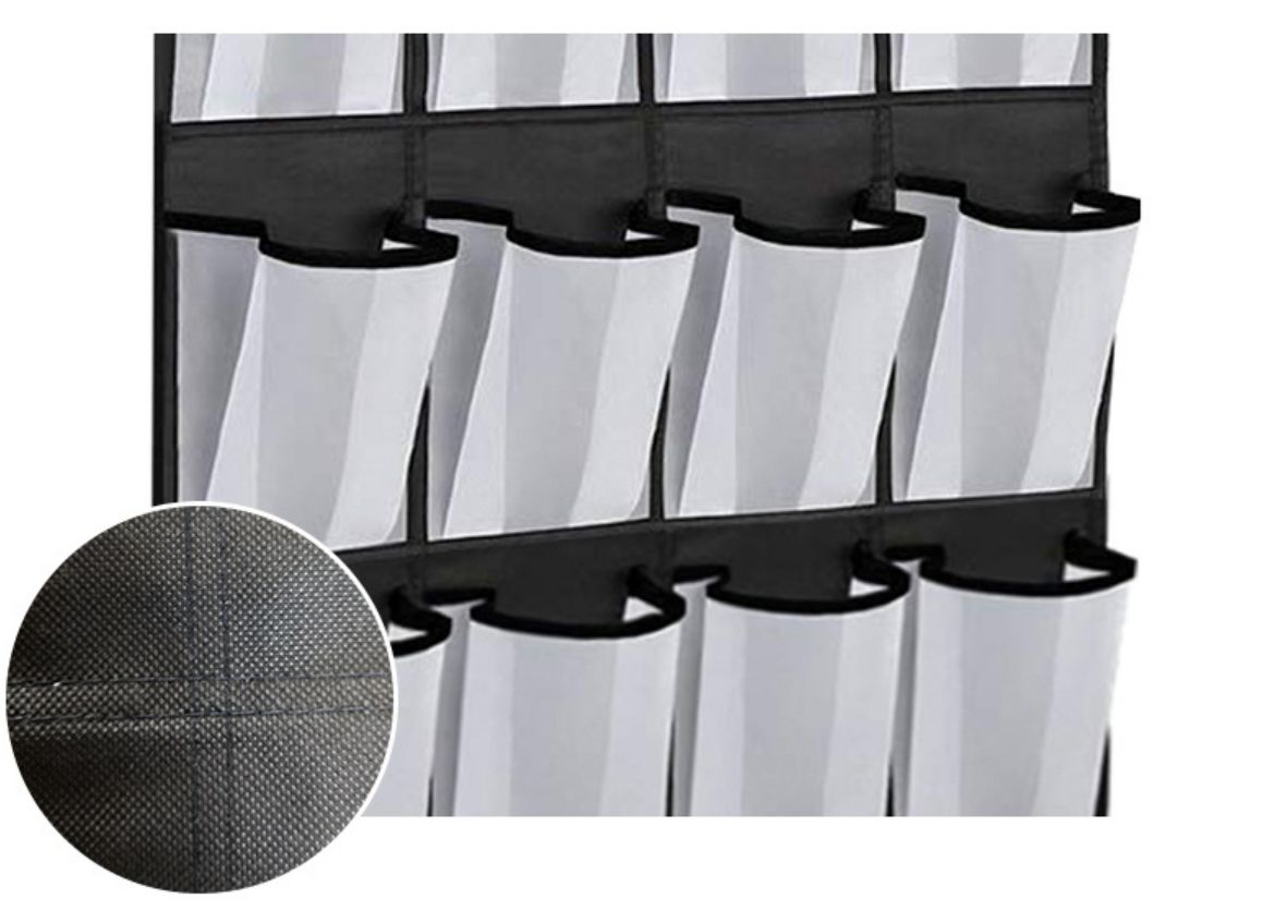 16 Frame Non-woven Hanging Bag Behind Door Shoe Storage Bag