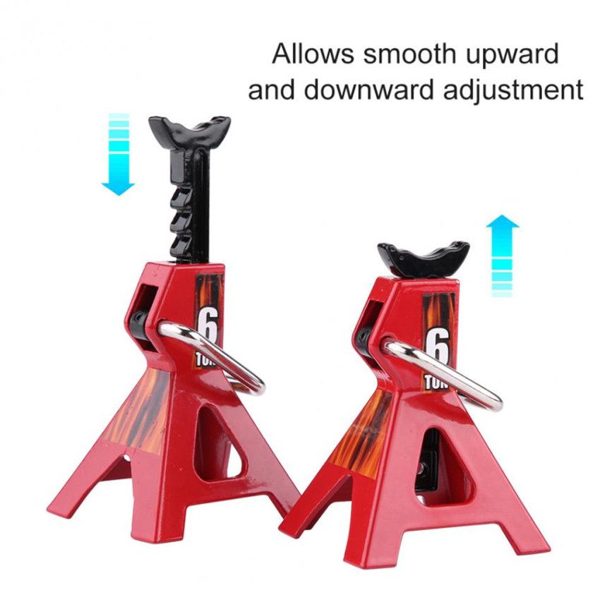 2Pieces Jack Stand 6Ton 1/10 1/7 RC Crawler Truck Car Tamiya