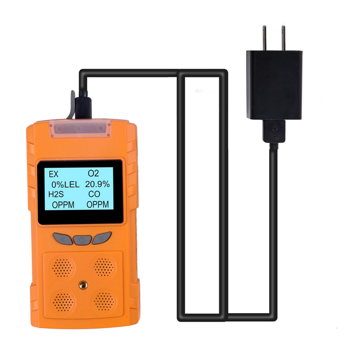 PLT850 4 In 1 Portable Gas Leak Detector Smart Sensor Home USB LCD Display EX H2S CO O2 Outdoor Indoor Air Quality Analyzer
