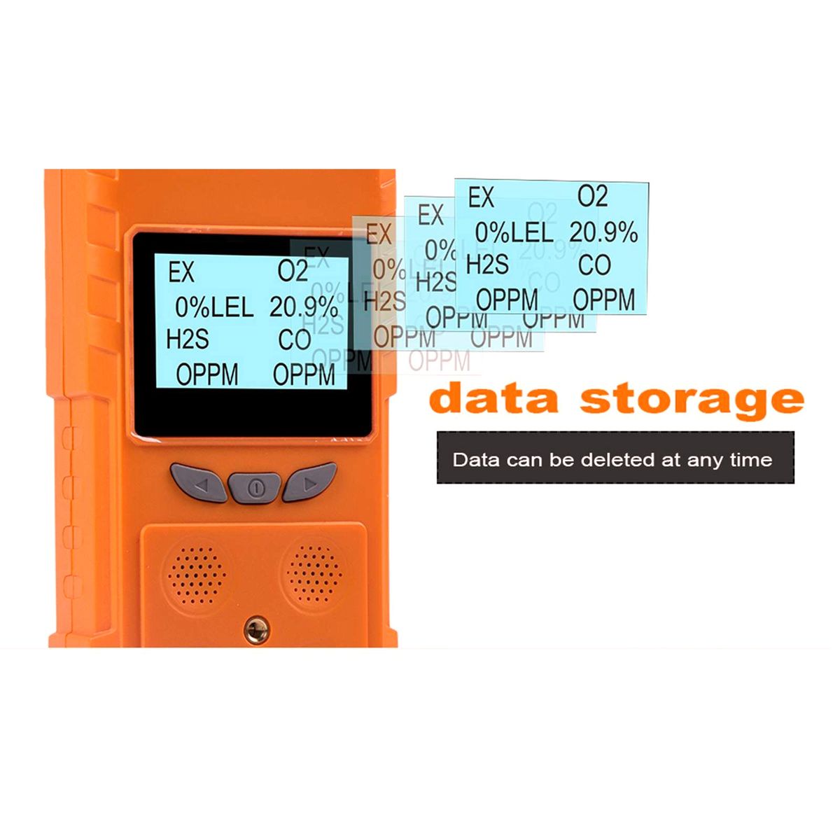PLT850 4 In 1 Portable Gas Leak Detector Smart Sensor Home USB LCD Display EX H2S CO O2 Outdoor Indoor Air Quality Analyzer