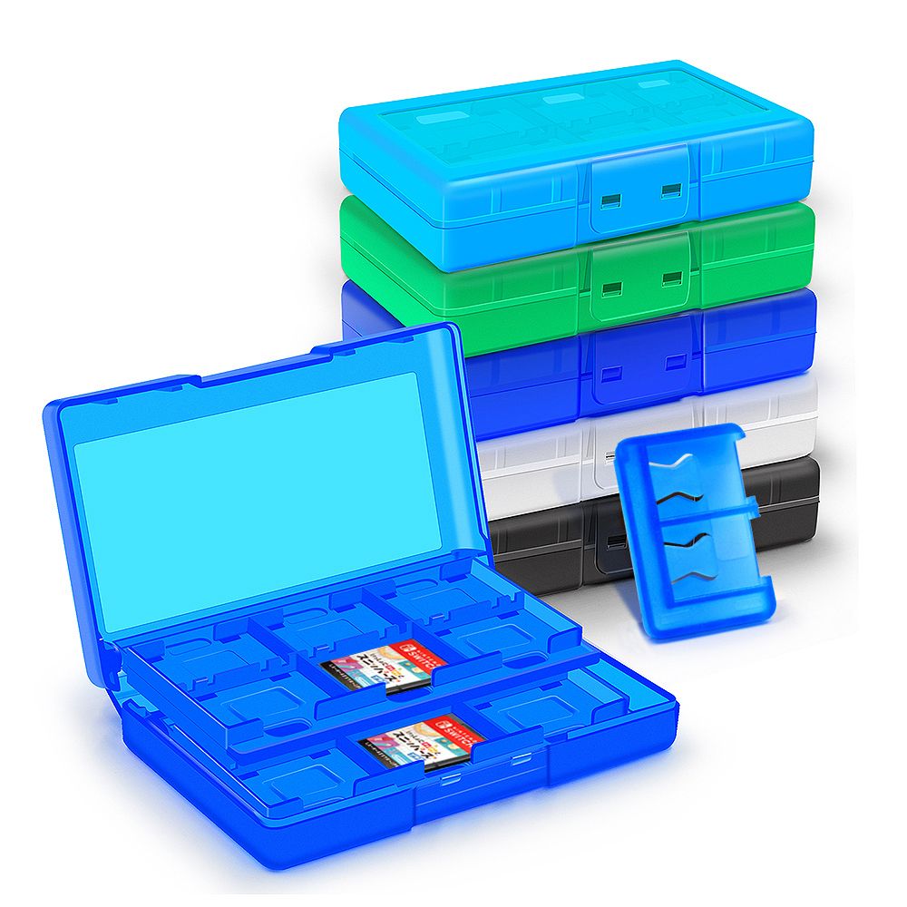 Game Card Storage Holder Case For Nintend Switch And Lite 24 Cartridge Slots Game Card Storage Box For Micro SD Memory Cards