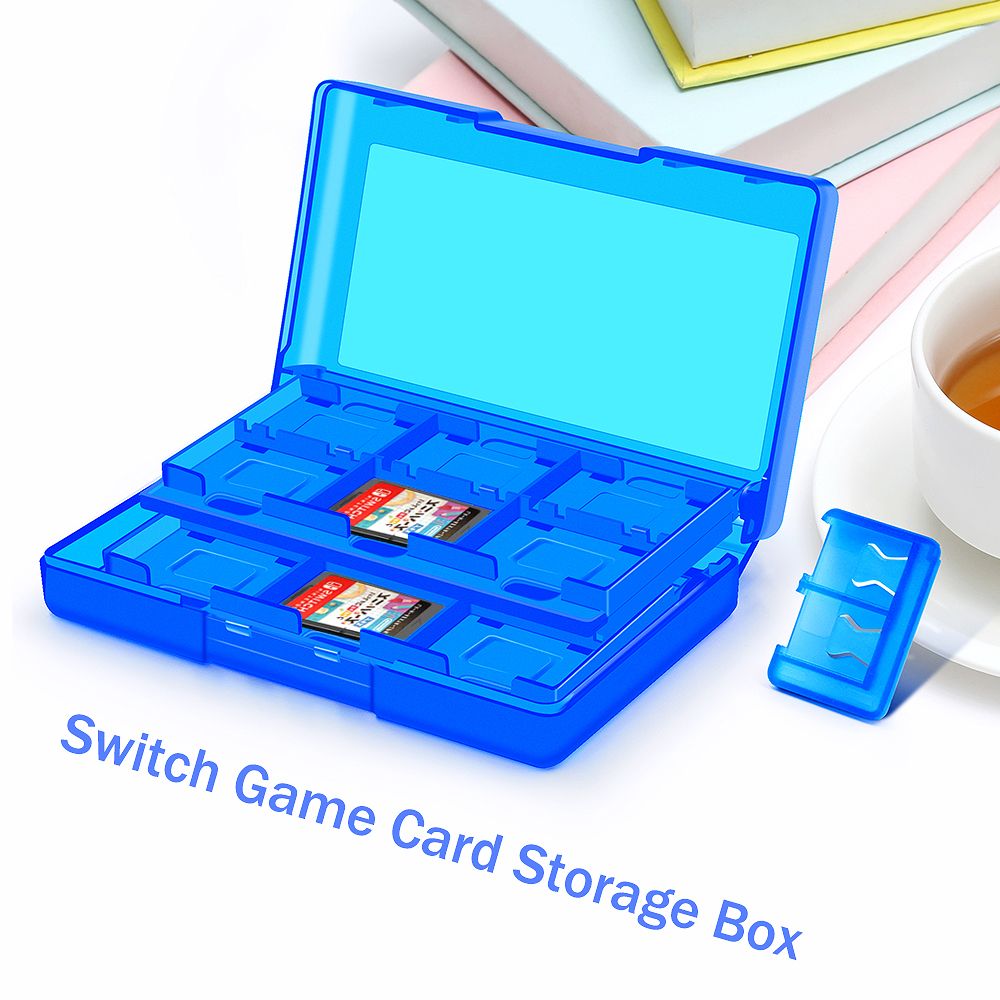 Game Card Storage Holder Case For Nintend Switch And Lite 24 Cartridge Slots Game Card Storage Box For Micro SD Memory Cards