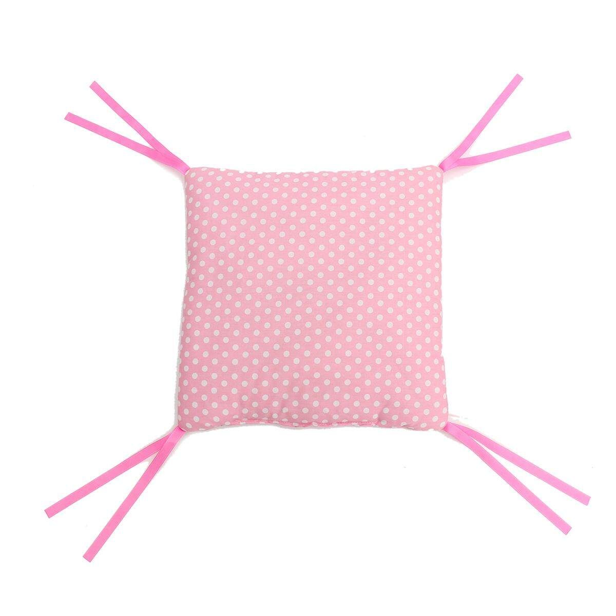 6PCS Popular Crib Bumper Protective Baby Nursery Bedding Comfy Infant Cot Pad# Pink Pink