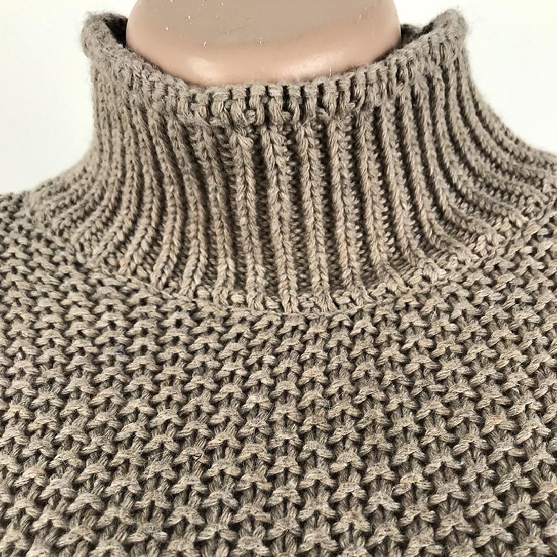 Thick Thread Turtleneck Knit Sweater