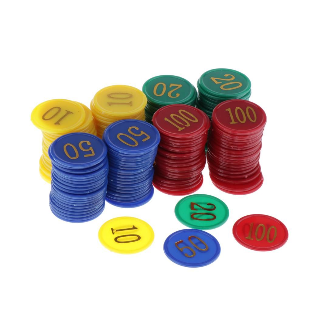 160 Counters Counting Chips  Markers  Printed Face